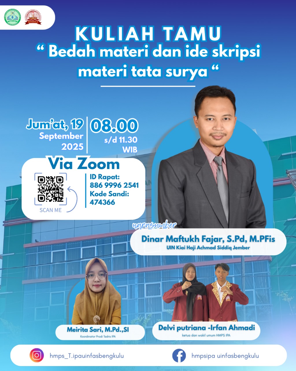 Dari Tata Surya hingga Ide Skripsi Kreatif, Mahasiswa Bengkulu Belajar Bareng UIN KHAS Jember